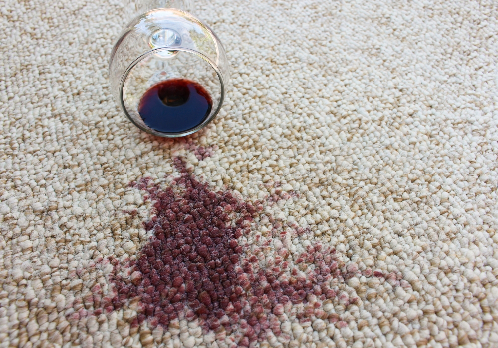 Removing Red Wine Stains from Carpets